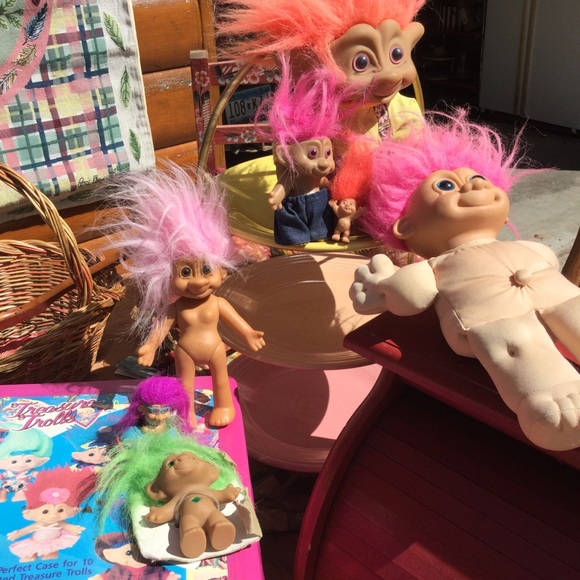💖 Vintage Trolls Carrying Case  PINK - Picture 4 of 15